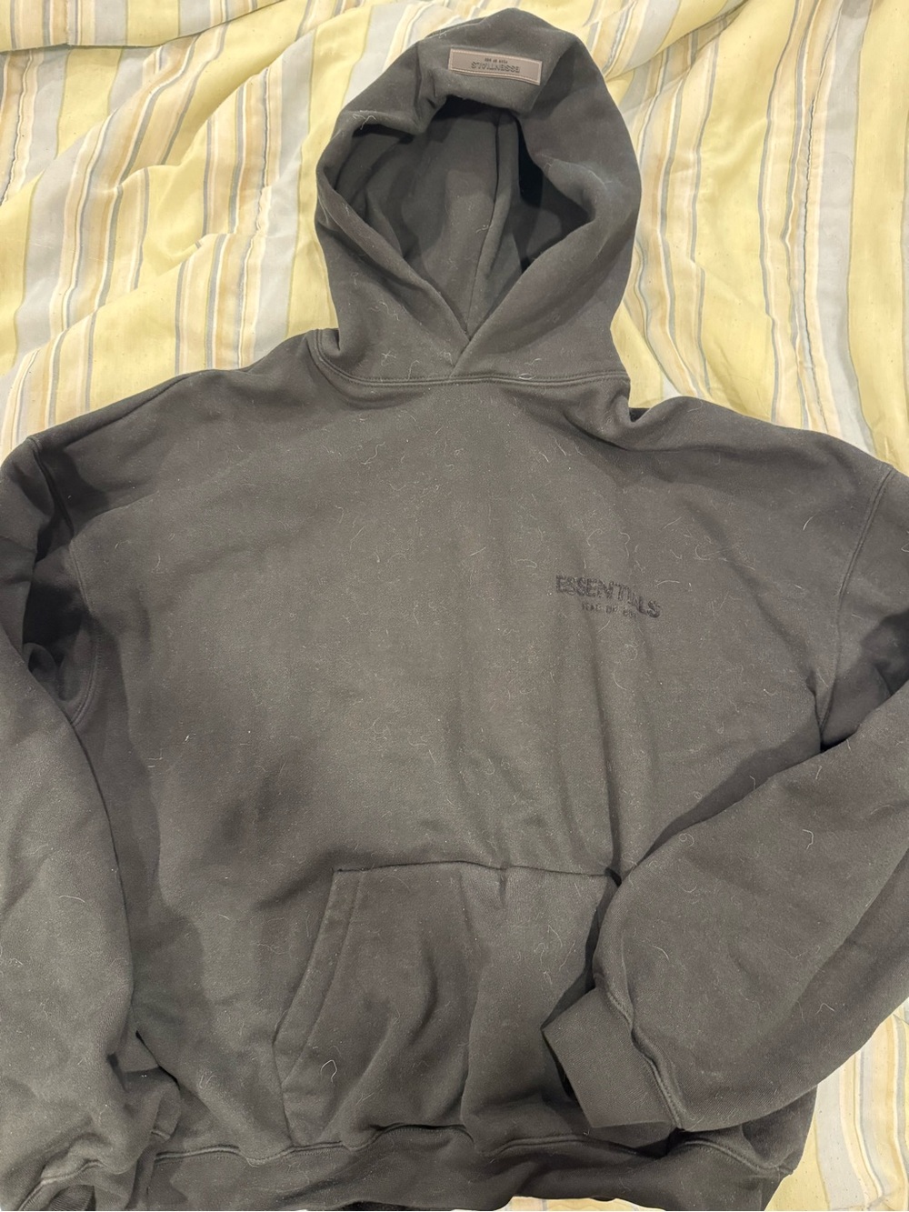 Authentic Essentials Crewneck Sweatshirt - Black on Black
